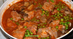 Spezzatino funghi e piselli (1)