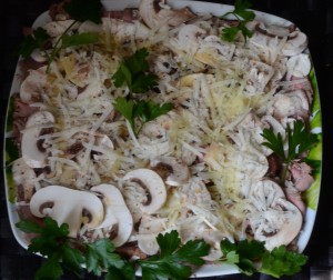 Carpaccio e champignon