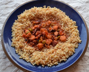 Fregola sarda e polpo