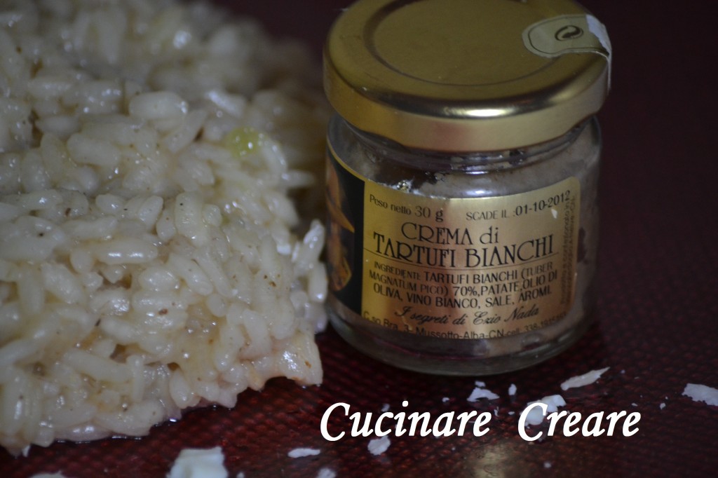 Risotto con crema tartufo bianco