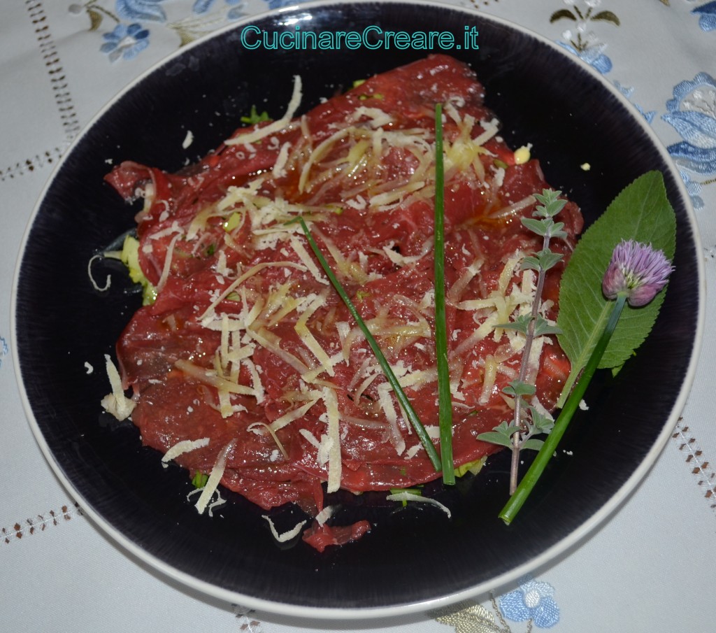 Carpaccio marinato e verdure (1)