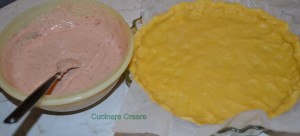Torta con crena di fragole (4)