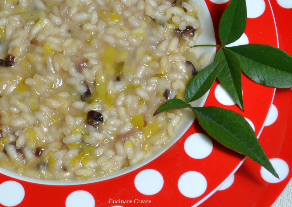 Risotto porri e radicchio (1)