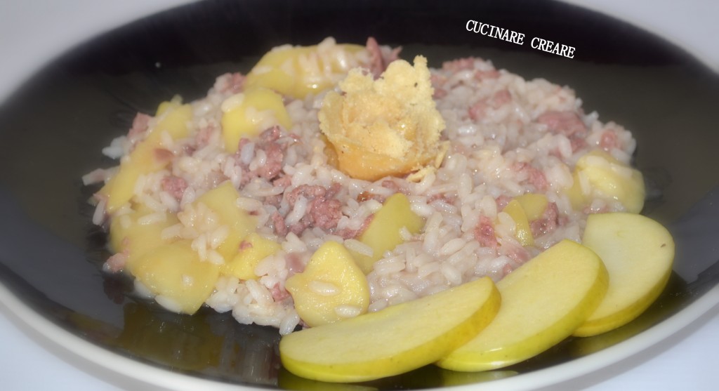 RISOTTO CON SALSICCIA E MELE (2)