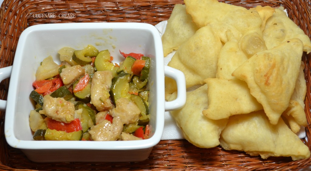 SPEZZATINO CON VERDURE E GNOCCO FRITTO (1)