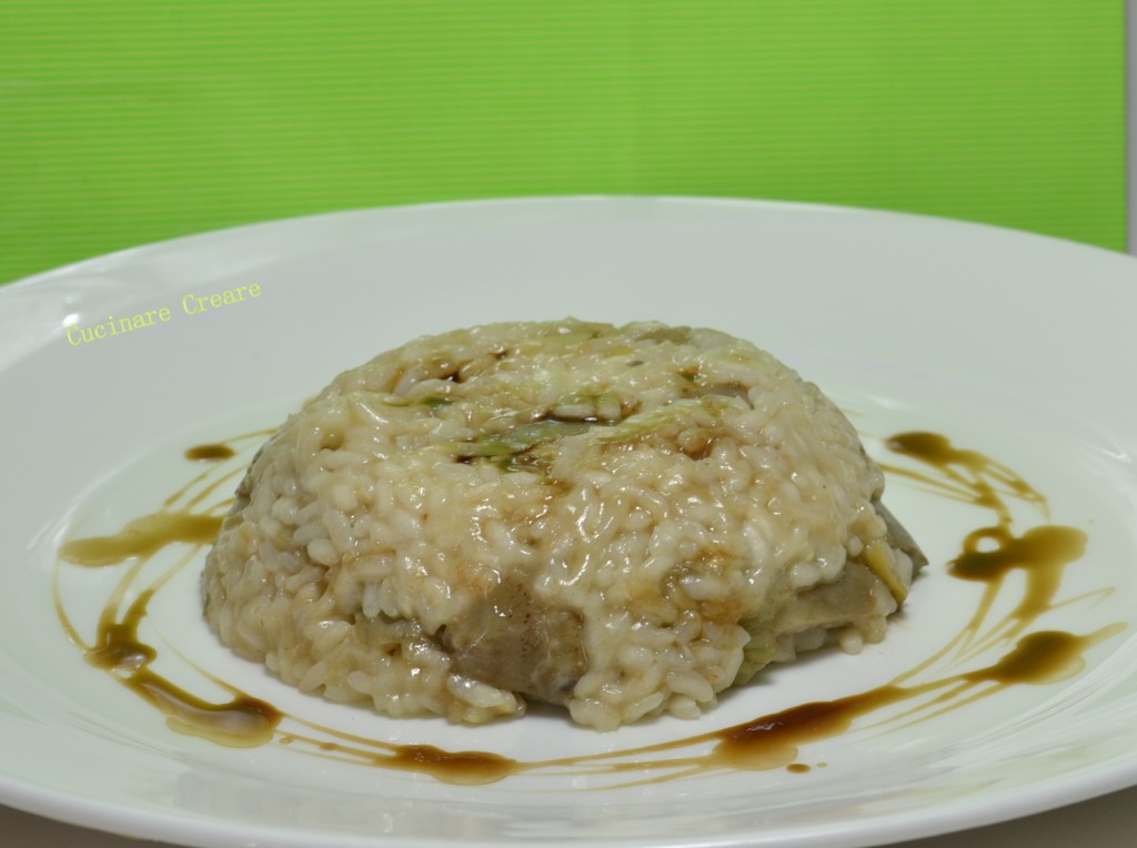 Risotto carciofi e liquirizia (1)
