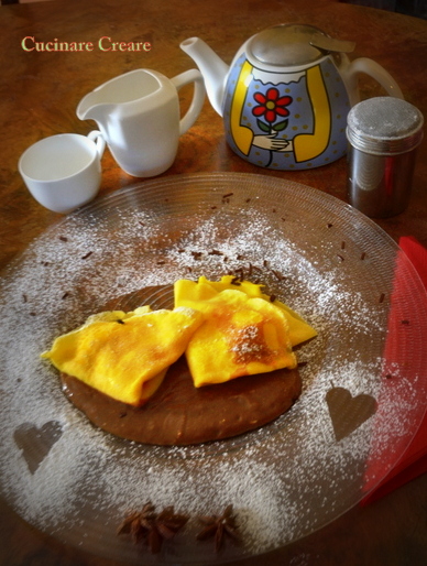 Crepes allo zafferano con ricotta al profumo di anice (1)