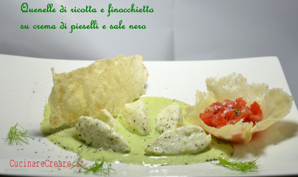 quenelle di ricotta e finocchietto